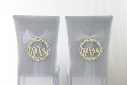 drevený kruh malý - Mr & Mrs